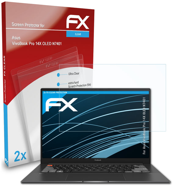 atFoliX FX-Clear Schutzfolie für Asus VivoBook Pro 14X OLED (N7401)