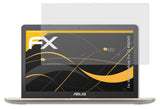 atFoliX Panzerfolie kompatibel mit Asus VivoBook Pro 15 N580VD, entspiegelnde und stoßdämpfende FX Schutzfolie (2X)
