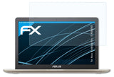 atFoliX Schutzfolie kompatibel mit Asus VivoBook Pro 15 N580VD, ultraklare FX Folie (2X)