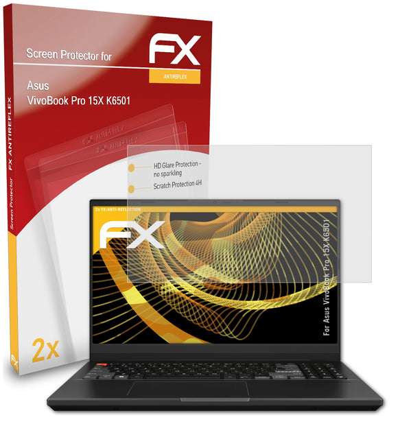 atFoliX FX-Antireflex Displayschutzfolie für Asus VivoBook Pro 15X (K6501)