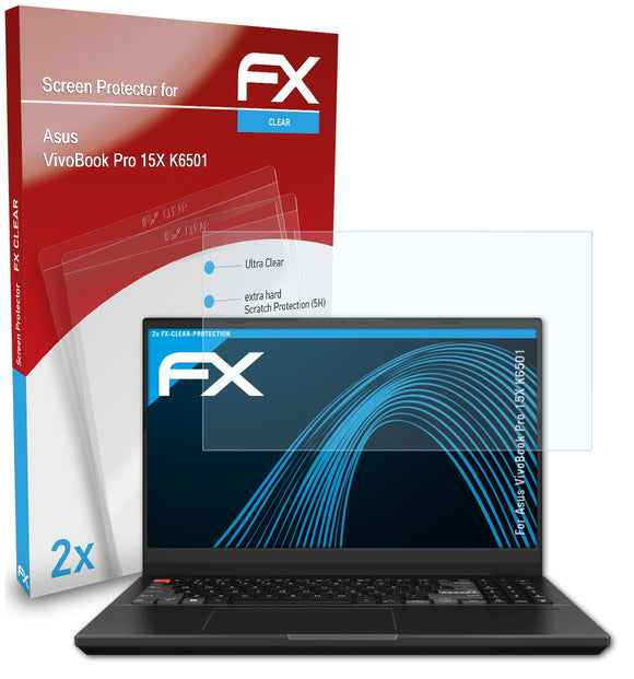 atFoliX FX-Clear Schutzfolie für Asus VivoBook Pro 15X (K6501)
