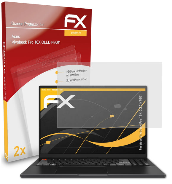 atFoliX FX-Antireflex Displayschutzfolie für Asus Vivobook Pro 16X OLED (N7601)