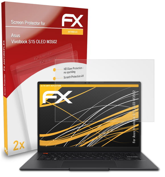 atFoliX FX-Antireflex Displayschutzfolie für Asus Vivobook S15 OLED (M3502)