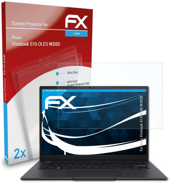atFoliX FX-Clear Schutzfolie für Asus Vivobook S15 OLED (M3502)