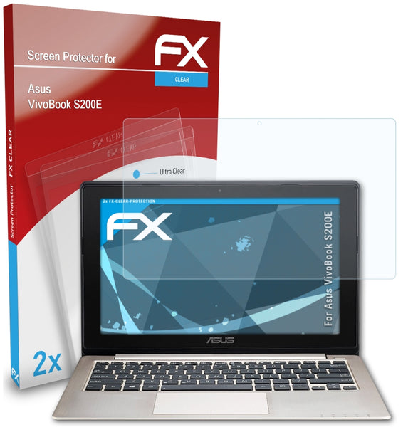 atFoliX FX-Clear Schutzfolie für Asus VivoBook S200E