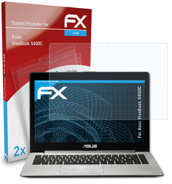 atFoliX FX-Clear Schutzfolie für Asus VivoBook S400C