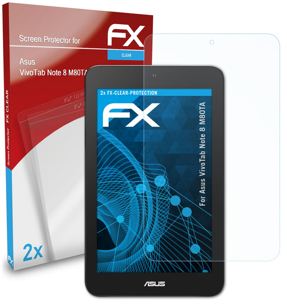 atFoliX FX-Clear Schutzfolie für Asus VivoTab Note 8 (M80TA)