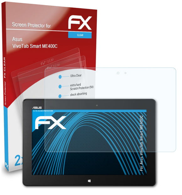 atFoliX FX-Clear Schutzfolie für Asus VivoTab Smart ME400C