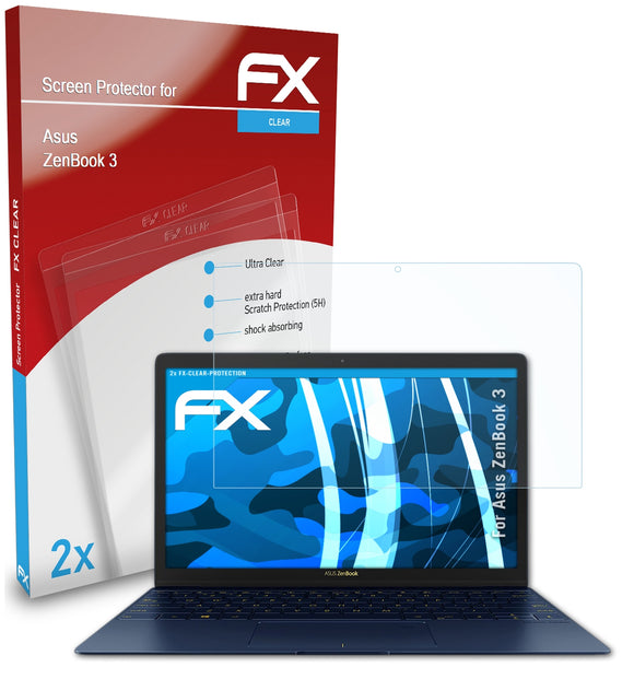 atFoliX FX-Clear Schutzfolie für Asus ZenBook 3