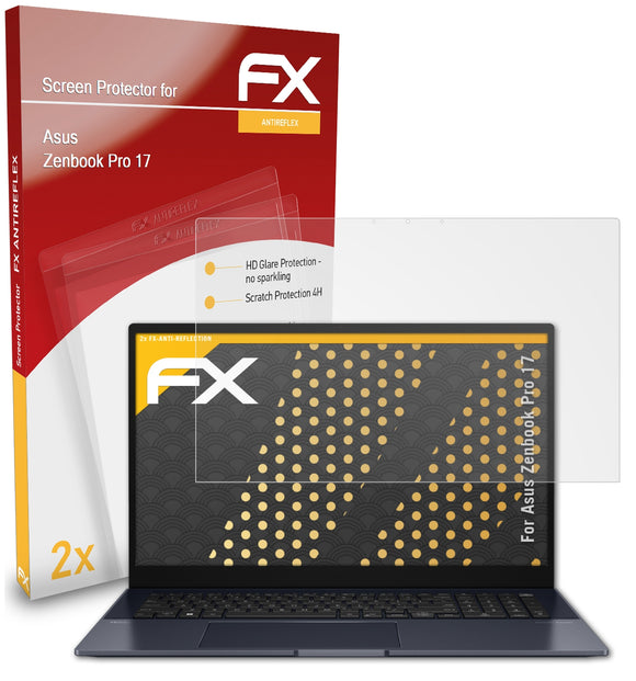 atFoliX FX-Antireflex Displayschutzfolie für Asus Zenbook Pro 17