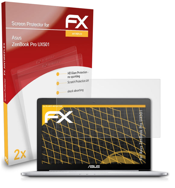 atFoliX FX-Antireflex Displayschutzfolie für Asus ZenBook Pro (UX501)