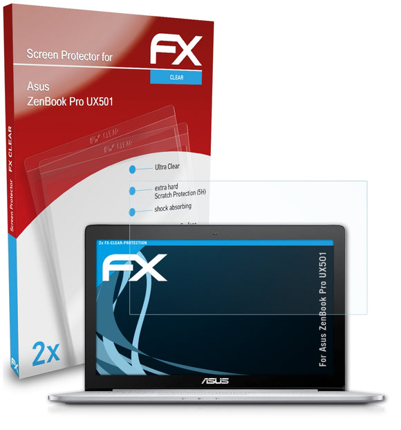 atFoliX FX-Clear Schutzfolie für Asus ZenBook Pro (UX501)