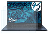 Schutzfolie Bruni kompatibel mit Asus Zenbook S13 Flip UP5302, glasklare (2X)