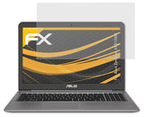 atFoliX Panzerfolie kompatibel mit Asus ZenBook UX510UW, entspiegelnde und stoßdämpfende FX Schutzfolie (2X)