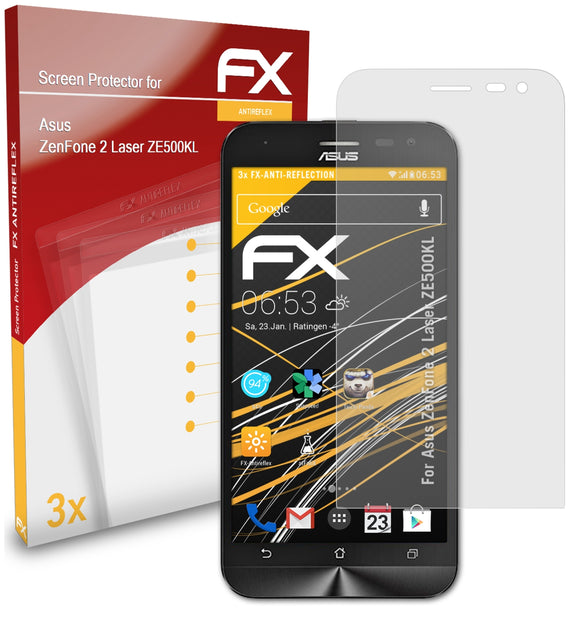 atFoliX FX-Antireflex Displayschutzfolie für Asus ZenFone 2 Laser (ZE500KL)