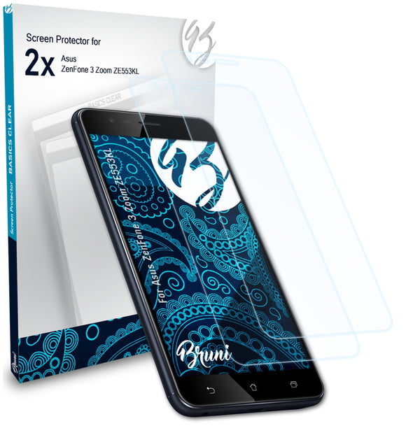 Bruni Basics-Clear Displayschutzfolie für Asus ZenFone 3 Zoom (ZE553KL)