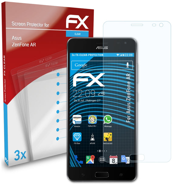 atFoliX FX-Clear Schutzfolie für Asus ZenFone AR