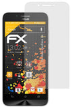 atFoliX Panzerfolie kompatibel mit Asus ZenFone Go, entspiegelnde und stoßdämpfende FX Schutzfolie (3X)