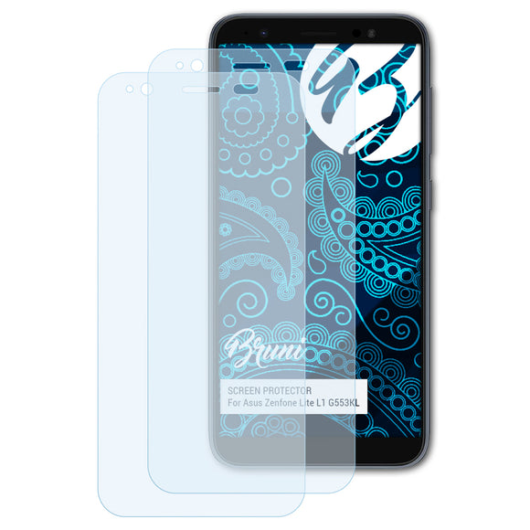 Bruni Basics-Clear Displayschutzfolie für Asus Zenfone Lite L1 (G553KL)
