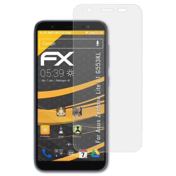 atFoliX FX-Antireflex Displayschutzfolie für Asus Zenfone Lite L1 (G553KL)