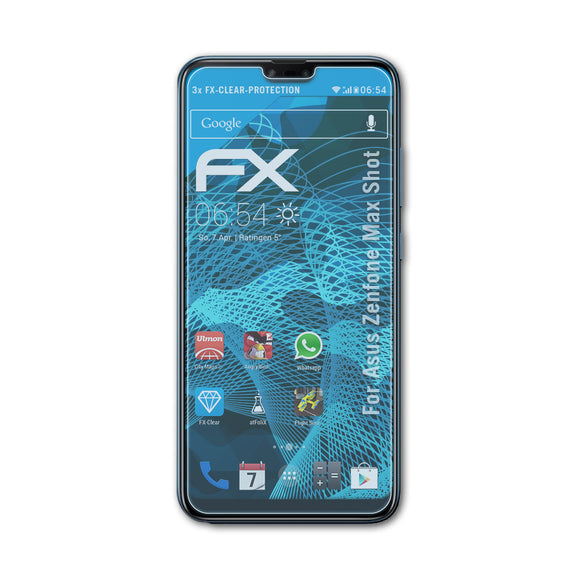 atFoliX FX-Clear Schutzfolie für Asus Zenfone Max Shot