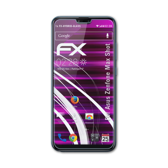 atFoliX FX-Hybrid-Glass Panzerglasfolie für Asus Zenfone Max Shot