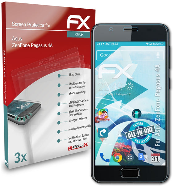 atFoliX FX-ActiFleX Displayschutzfolie für Asus ZenFone Pegasus 4A