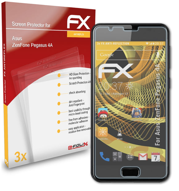 atFoliX FX-Antireflex Displayschutzfolie für Asus ZenFone Pegasus 4A
