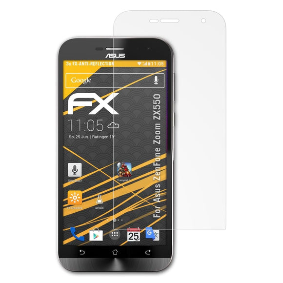 atFoliX FX-Antireflex Displayschutzfolie für Asus ZenFone Zoom (ZX550)