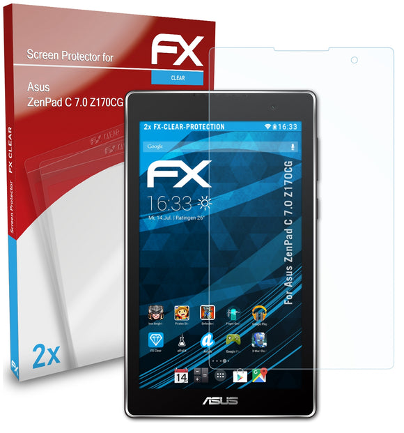 atFoliX FX-Clear Schutzfolie für Asus ZenPad C 7.0 (Z170CG)