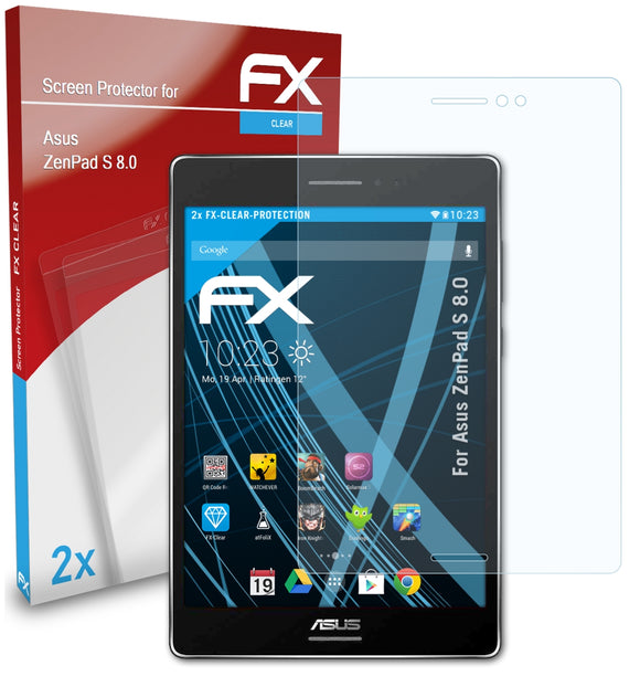 atFoliX FX-Clear Schutzfolie für Asus ZenPad S 8.0