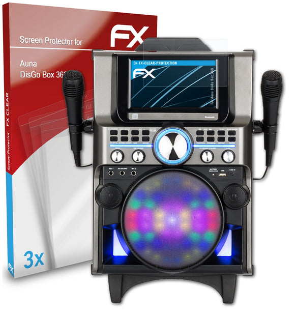 atFoliX FX-Clear Schutzfolie für Auna DisGo Box 360