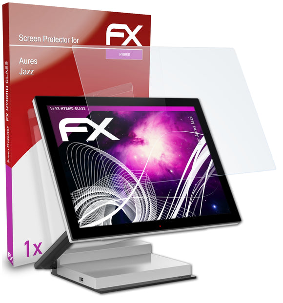 atFoliX FX-Hybrid-Glass Panzerglasfolie für Aures Jazz