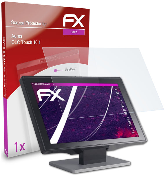 atFoliX FX-Hybrid-Glass Panzerglasfolie für Aures OLC Touch 10.1