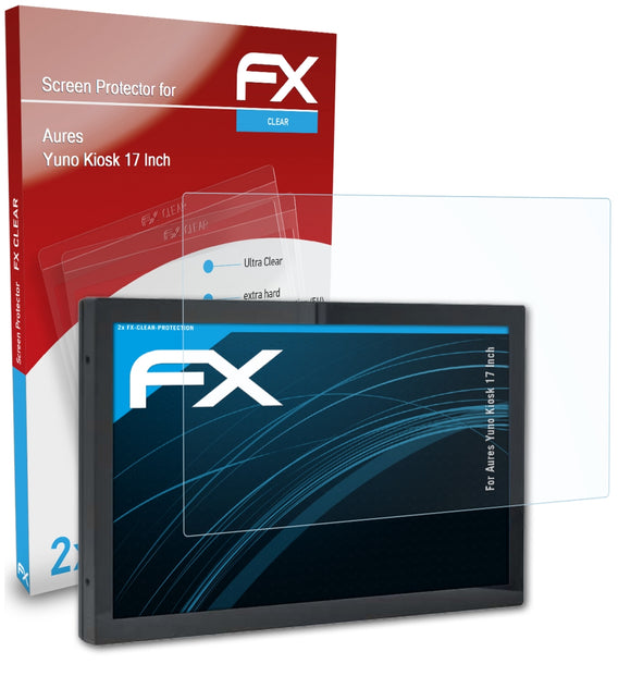 atFoliX FX-Clear Schutzfolie für Aures Yuno Kiosk (17 Inch)