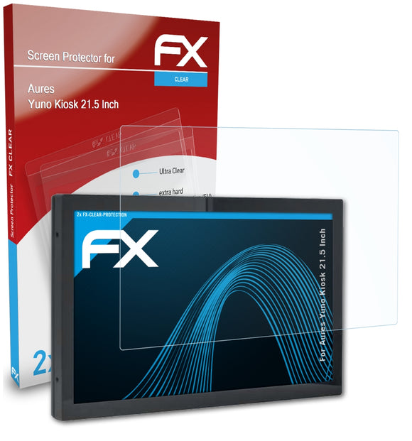 atFoliX FX-Clear Schutzfolie für Aures Yuno Kiosk (21.5 Inch)