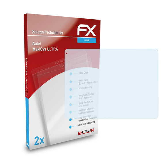 atFoliX FX-Clear Schutzfolie für Autel MaxiSys ULTRA