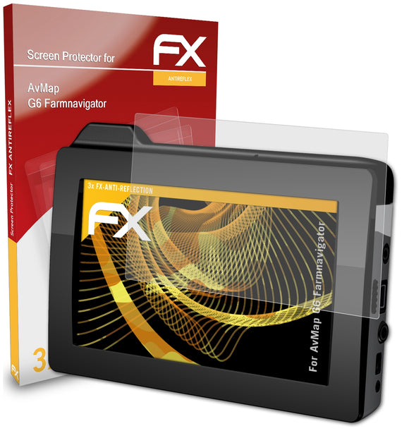 atFoliX FX-Antireflex Displayschutzfolie für AvMap G6 Farmnavigator
