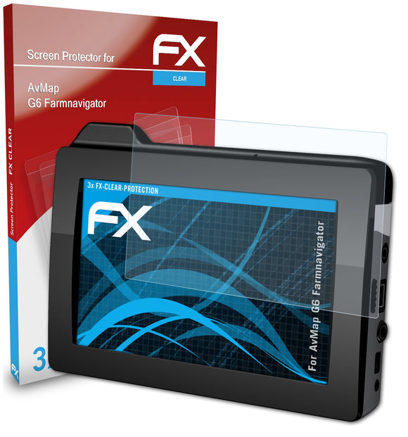 atFoliX FX-Clear Schutzfolie für AvMap G6 Farmnavigator