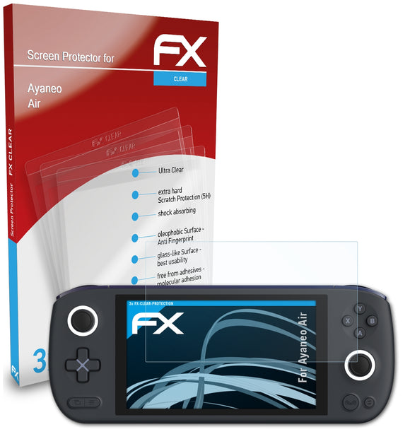 atFoliX FX-Clear Schutzfolie für Ayaneo Air