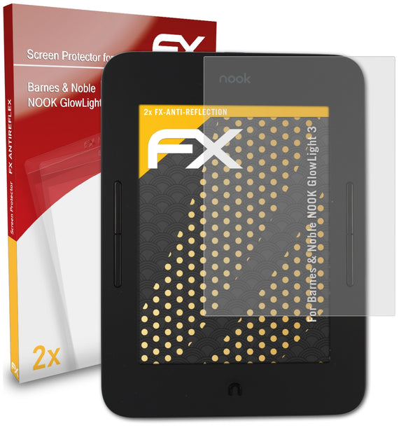 atFoliX FX-Antireflex Displayschutzfolie für Barnes & Noble NOOK GlowLight 3