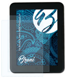 Schutzfolie Bruni kompatibel mit Barnes & Noble NOOK GlowLight 4e, glasklare (2X)
