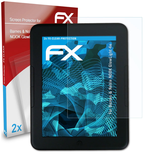 atFoliX FX-Clear Schutzfolie für Barnes & Noble NOOK GlowLight 4e