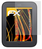 atFoliX Panzerfolie kompatibel mit Barnes & Noble NOOK GlowLight, entspiegelnde und stoßdämpfende FX Schutzfolie (2X)