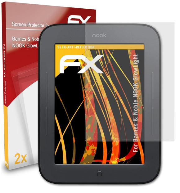 atFoliX FX-Antireflex Displayschutzfolie für Barnes & Noble NOOK GlowLight