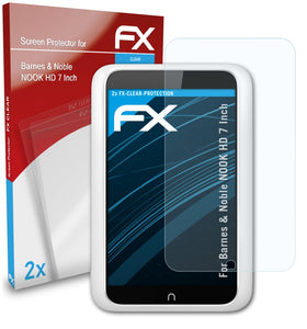 atFoliX FX-Clear Schutzfolie für Barnes & Noble NOOK HD 7 Inch