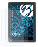 Schutzfolie Bruni kompatibel mit Barnes & Noble NOOK HD+ 9 Inch, glasklare (2X)