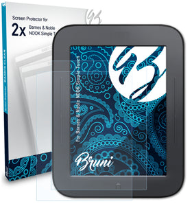 Bruni Basics-Clear Displayschutzfolie für Barnes & Noble NOOK Simple Touch