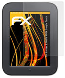Panzerfolie atFoliX kompatibel mit Barnes & Noble NOOK Simple Touch, entspiegelnde und stoßdämpfende FX (2X)