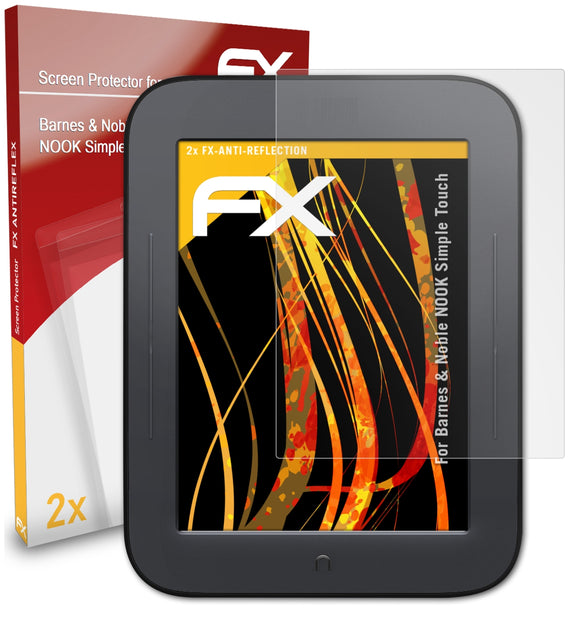 atFoliX FX-Antireflex Displayschutzfolie für Barnes & Noble NOOK Simple Touch